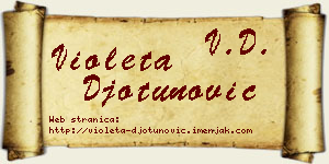 Violeta Đotunović vizit kartica